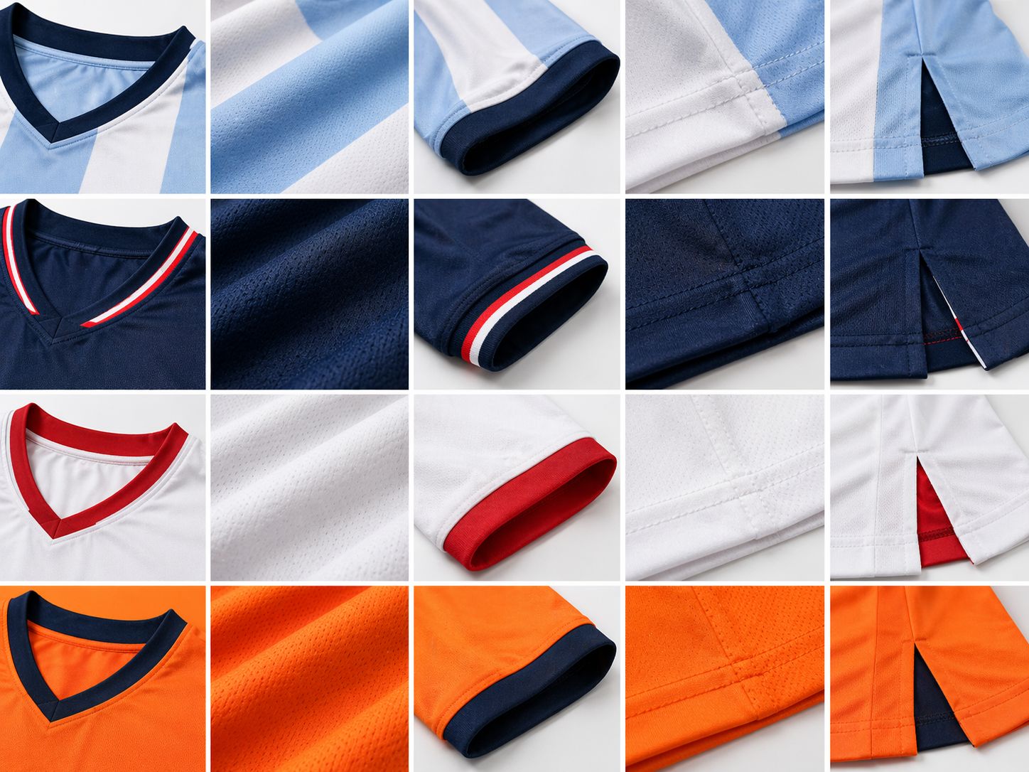 Fabric and garment detail grid used as supplier verification context